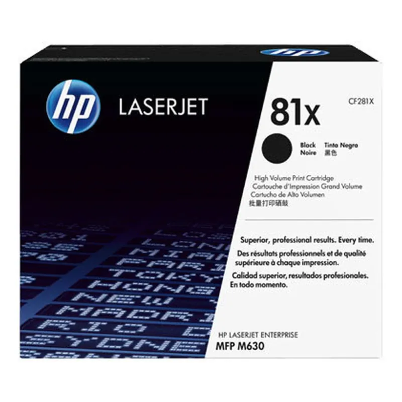 Cartucho de Tóner HP 81X - Negro - LaserJet - Original (CF281X) - CF281X