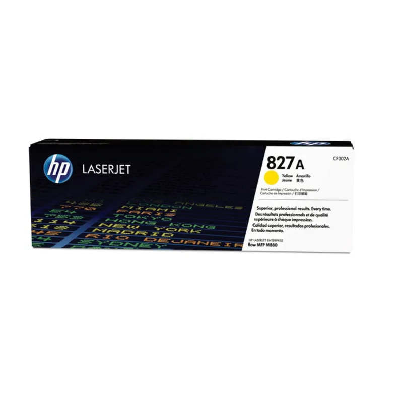 Cartucho de Tóner HP 827A - Amarillo - LaserJet - Original (CF302A) - CF302A