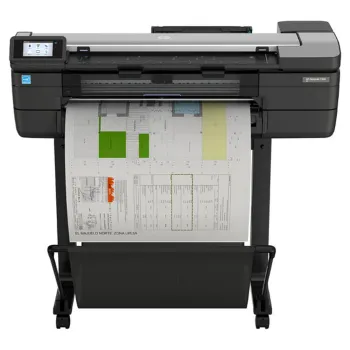 Plotter HP DesignJet T830 - 24" - Inyección de Tinta - Wi-Fi - USB - RJ-45 - Negro - Requiere Care Pack de Instalación, contacta a un ejecutivo - F9A28D