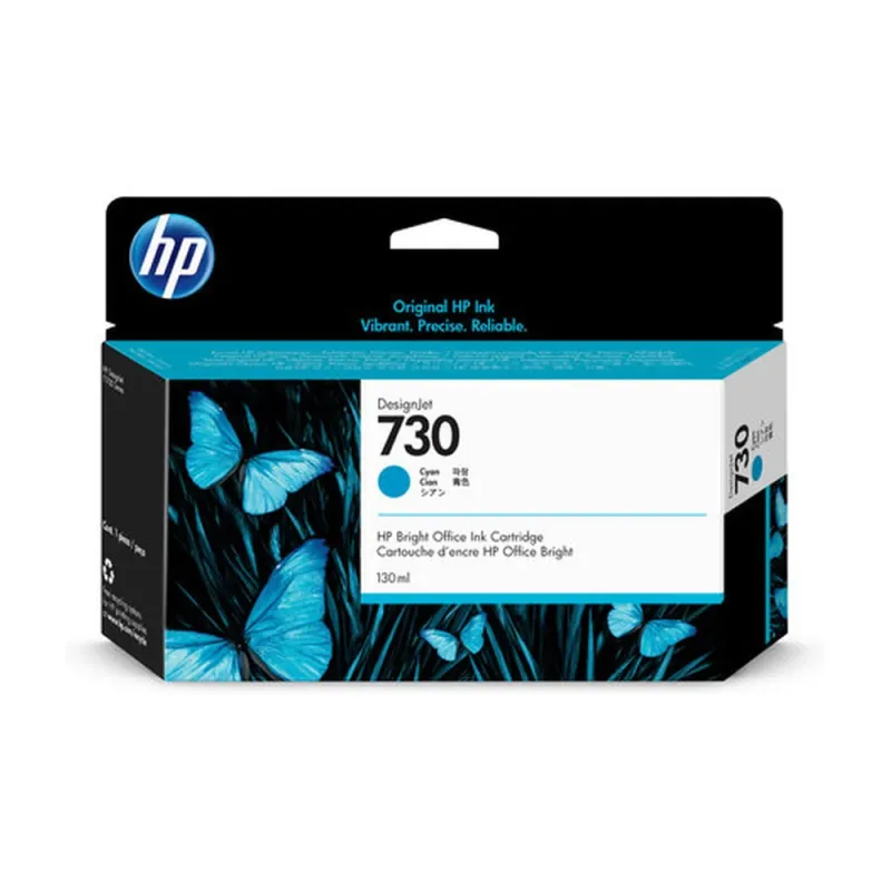 Cartucho de Tinta HP 730 - Cian - Original - (P2V62A) - P2V62A