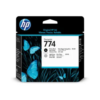 Cabezal de Impresión HP 774 - Negro - Gris Claro - Original - (P2W00A) - P2W00A