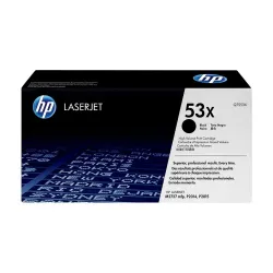 Cartucho de Tóner HP 53X - Negro - LaserJet - Original (Q7553X) - Q7553X Cartucho de Tóner HP 53X - Negro - LaserJet - Original (Q7553X) - Q7553X