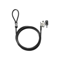 Candado de Bloqueo HP Keyed Cable Lock - 1.83 M - Negro - T1A62AA Candado de Bloqueo HP Keyed Cable Lock - 1.83 M - Negro - T1A62AA