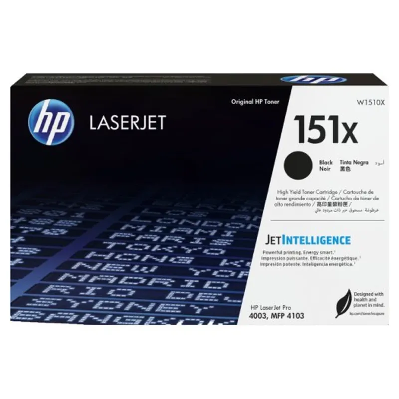 Cartucho de Tóner HP 151X - Negro - LaserJet - W1510X