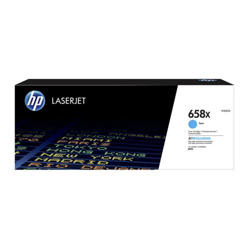 Cartucho Tóner HP 658X - Cian - LaserJet - Original (W2001X) - W2001X