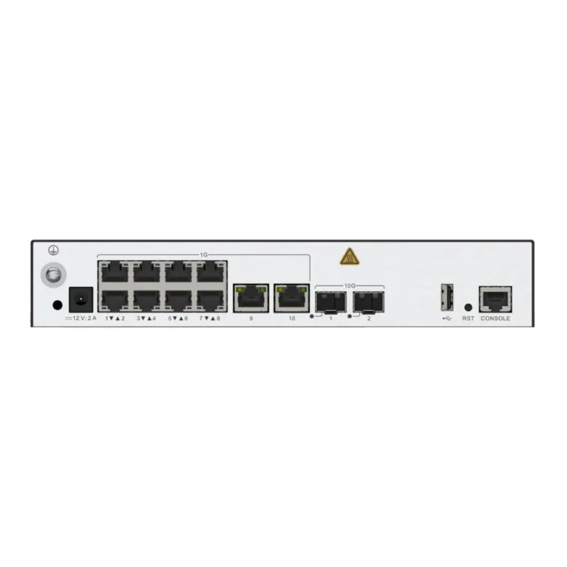 Controladora de Puntos de Acceso Huawei AC650-256AP - Gigabit Ethernet - 10 Puertos RJ-45 - 2 SFP+ - Hasta 2048 Clientes - AC650-256AP