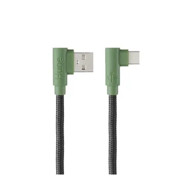 Cable USB Hune Hiedra - USB-A a USB-C - 1.2m - Verde - AT-ACC-CA-317BOS