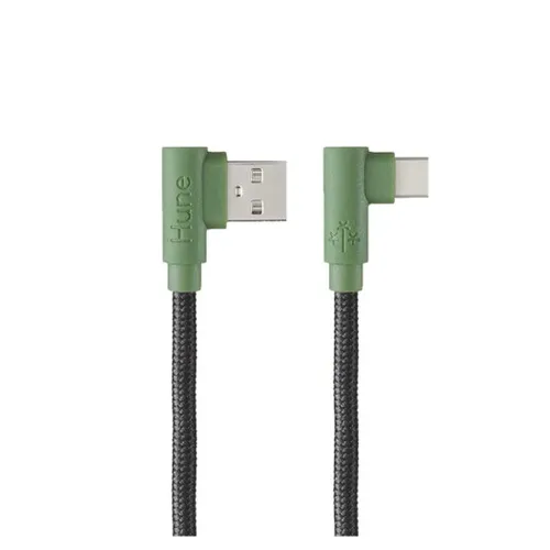 Cable USB Hune Hiedra - USB-A a USB-C - 1.2m - Verde - AT-ACC-CA-317BOS Cable USB Hune Hiedra - USB-A a USB-C - 1.2m - Verde - AT-ACC-CA-317BOS