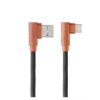 Cable USB Hune Hiedra - USB-A a USB-C - 1.2m - Corteza - AT-ACC-CA-317COR