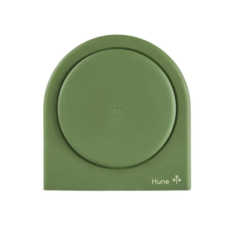 Cargador Inalámbrico Hune Hoja - 10W - Verde - AT-ACC-WI-001BOS