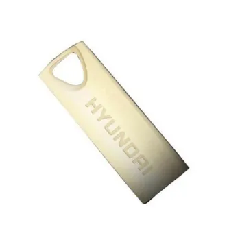 Memoria USB Hyundai Bravo Deluxe - 16GB - USB 2.0 - Oro - U2BK/16GAG