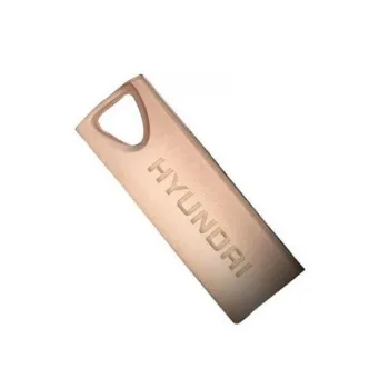 Memoria USB Hyundai Bravo Deluxe - 16GB - USB 2.0 - Oro Rosa - U2BK/16GARG