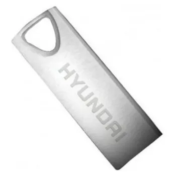 Memoria USB Hyundai U2BK - 64GB - USB 2.0 - Metálico - U2BK/64GAS