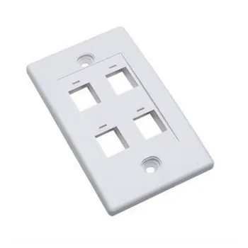 Tapa para Caja Intellinet - 4 Salidas - Blanco - 163316