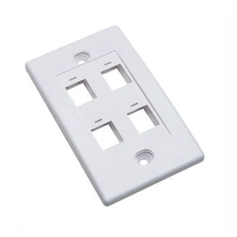 Tapa para Caja Intellinet - 4 Salidas - Blanco - 163316