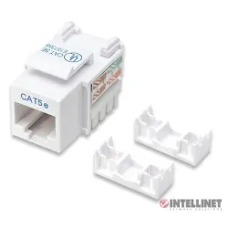 Jack Intellinet - Cat5e - RJ-45 - Blanco - 210355 Jack Intellinet - Cat5e - RJ-45 - Blanco - 210355
