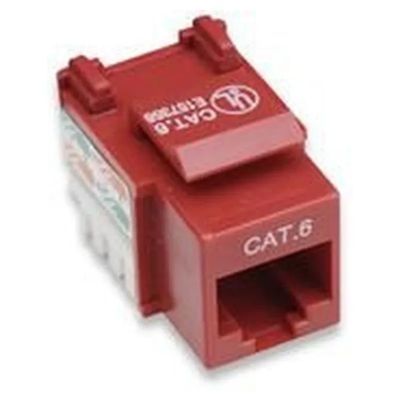 Jack Intellinet - Cat6 - RJ-45 - Rojo - 210614