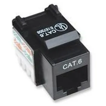 Jack Intellinet - Cat6 - RJ-45 - Negro - 210720