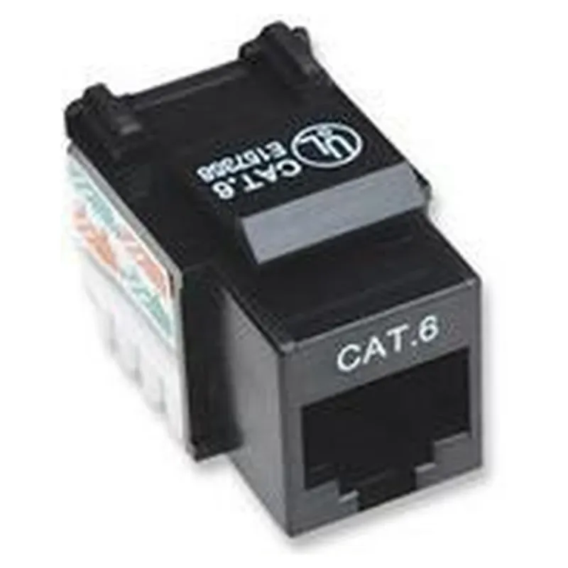 Jack Intellinet - Cat6 - RJ-45 - Negro - 210720