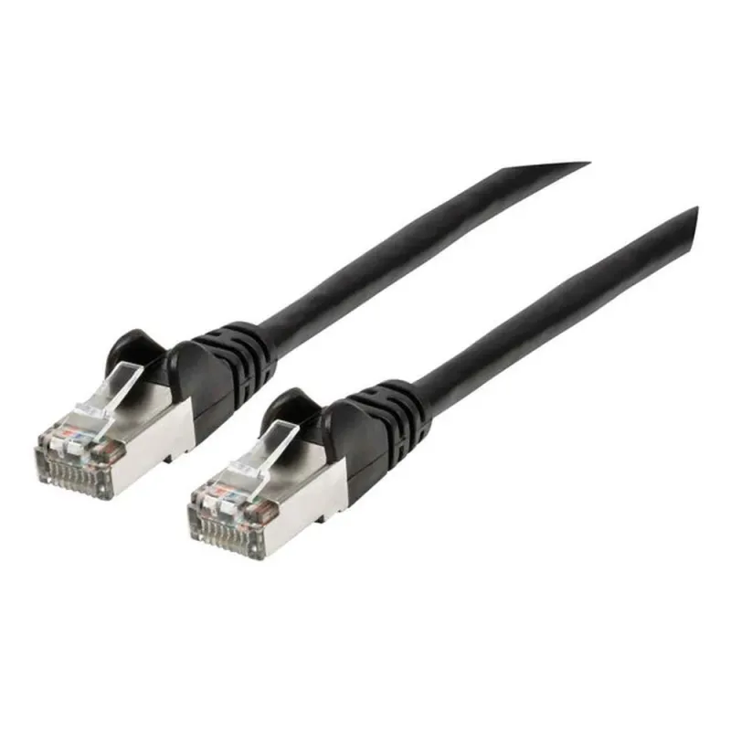 Cable de Red Intellinet - Cat6a - RJ-45 - 30cm - Negro - 313834