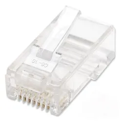 Plug Intellinet - Cat6 - RJ-45 - Transparente - 100 Piezas - 502344 Plug Intellinet - Cat6 - RJ-45 - Transparente - 100 Piezas - 502344