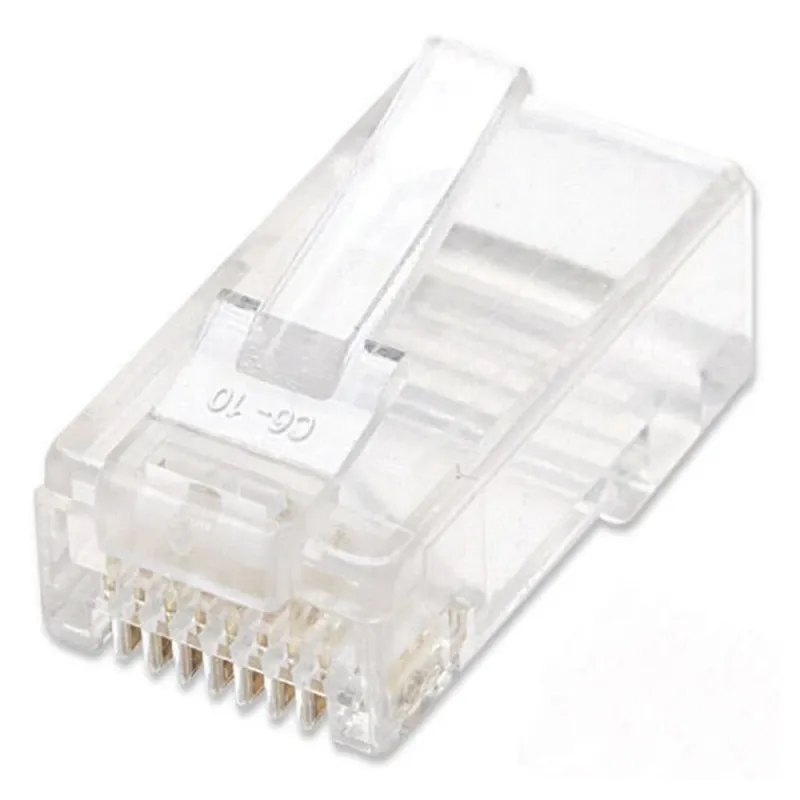 Plug Intellinet - Cat6 - RJ-45 - Transparente - 100 Piezas - 502344