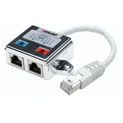 Adaptador Intellinet - 2x RJ-45 a RJ-45 Cat5e - 504195 Adaptador Intellinet - 2x RJ-45 a RJ-45 Cat5e - 504195