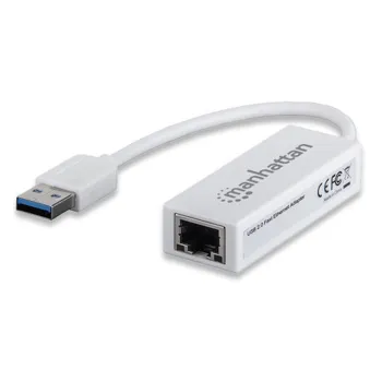 Adaptador de Tarjeta de Red Manhattan - USB 2.0 a Red RJ45 - 506731