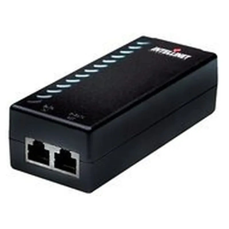 Inyector Intellinet - 2x RJ-45 - PoE - Fast Ethernet - 52V - 15.4W - 524179
