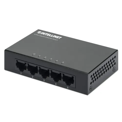 Switch Intellinet 530378 - Gigabit Ethernet - 5 Puertos - No Gestionado - 530378 Switch Intellinet 530378 - Gigabit Ethernet - 5 Puertos - No Gestionado - 530378