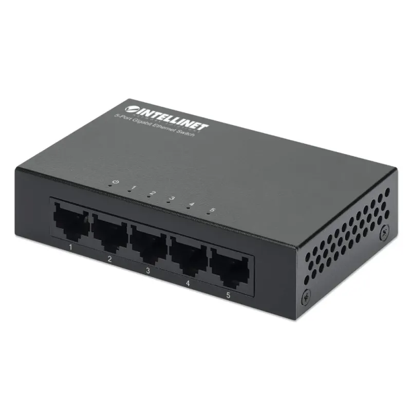 Switch Intellinet 530378 - Gigabit Ethernet - 5 Puertos - No Gestionado - 530378