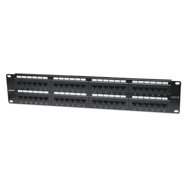 Panel de Parcheo Intellinet - Cat6 - 48 Puertos - 560283