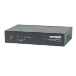 Switch Intellinet - 5 Puertos - Gigabit - PoE - No Gestionado - 561082 Switch Intellinet - 5 Puertos - Gigabit - PoE - No Gestionado - 561082