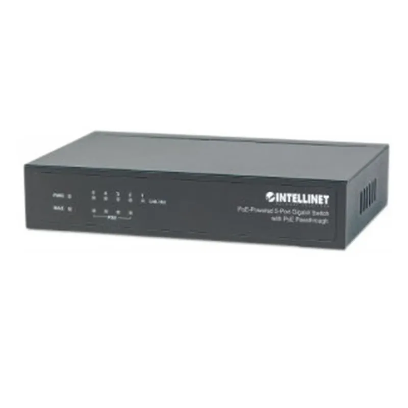 Switch Intellinet - 5 Puertos - Gigabit - PoE - No Gestionado - 561082