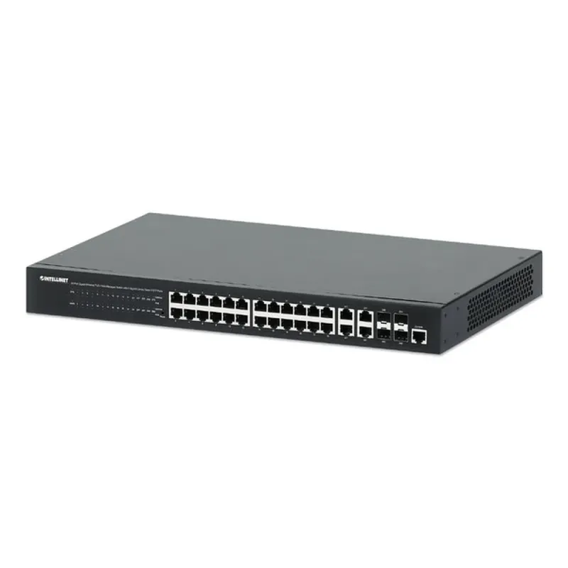 Switch Intellinet 561426 - Gigabit - 24 Puertos PoE - 4 SFP - Gestionado - 561426