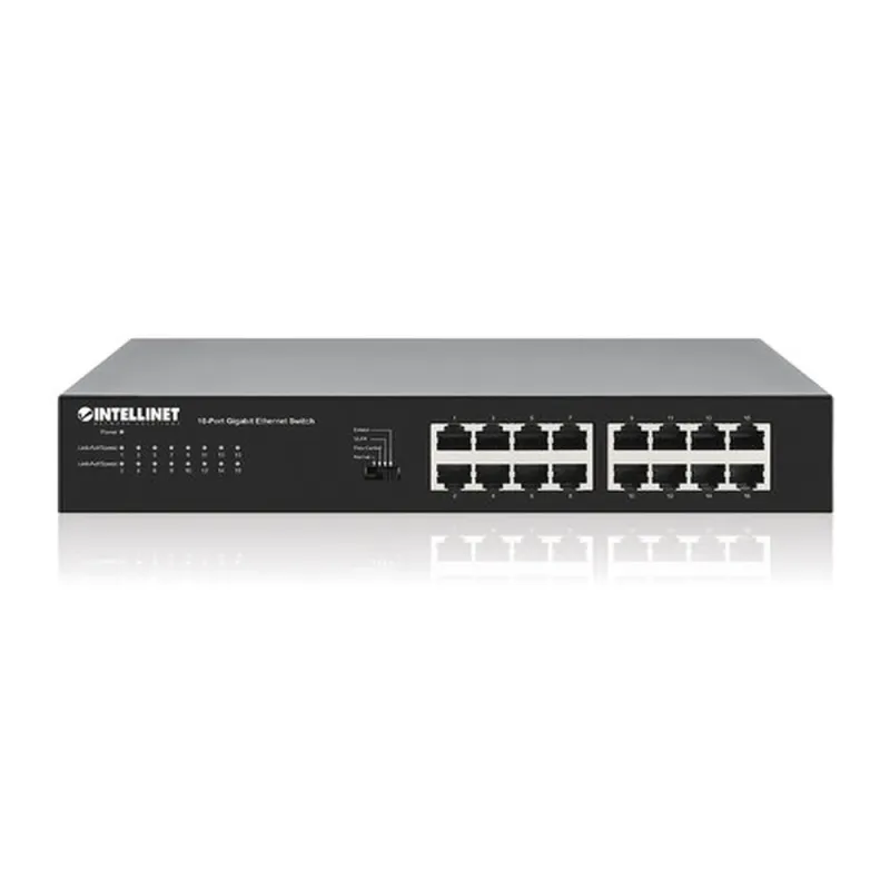 Switch Intellinet 561815 - Gigabit Ethernet - 16 Puertos - No Gestionado - 561815