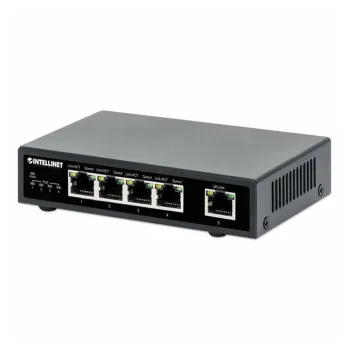 Switch Intellinet 561839 - 5 Puertos - Gigabit - PoE+ - No Gestionado - 561839
