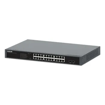 Switch Intellinet 561907 - 24 Puertos PoE+ - Gigabit - 2 Puertos SFP - No Gestionado - 561907