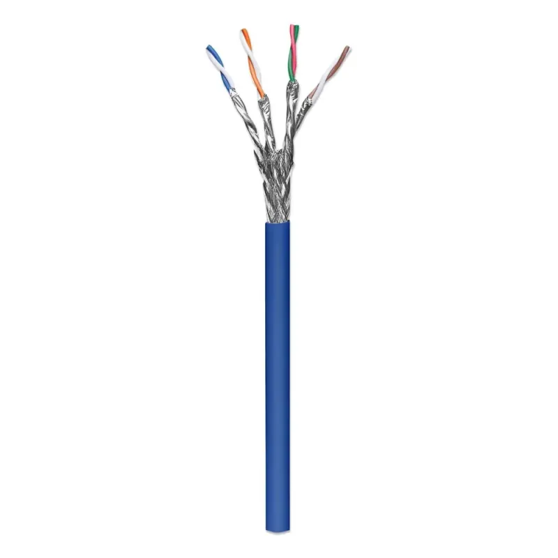 Bobina Intellinet 705042 - Cat6a - 305m - UTP - S/FTP - 500 MHz - 23 AWG - Azul - 705042