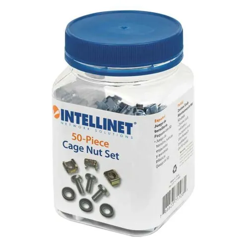 Kit Intellinet - 50 Tornillos y Tuercas Enjauladas M6 - 711081 Kit Intellinet - 50 Tornillos y Tuercas Enjauladas M6 - 711081