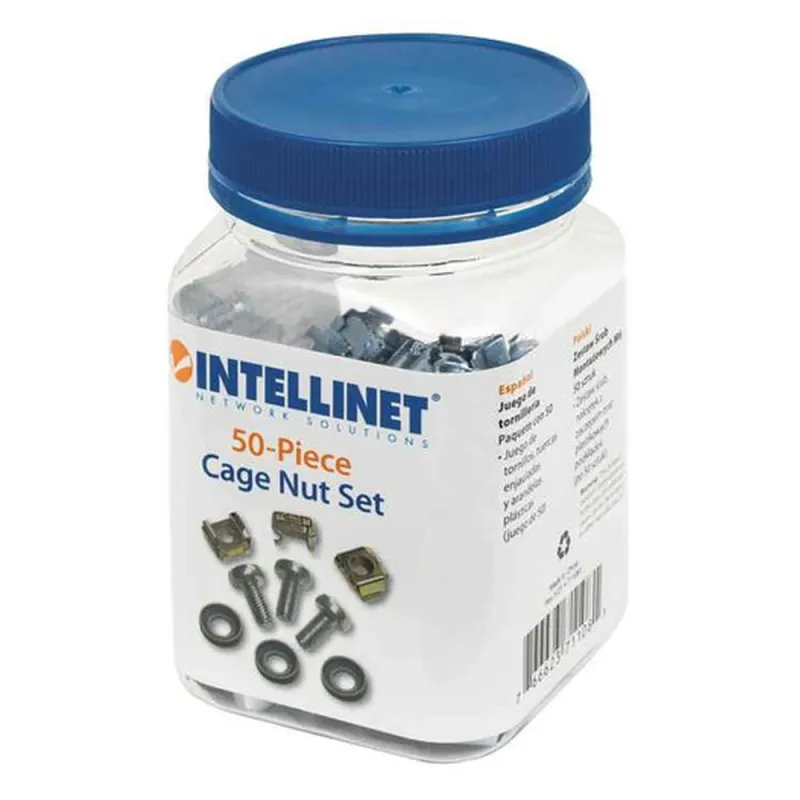 Kit Intellinet - 50 Tornillos y Tuercas Enjauladas M6 - 711081
