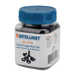 Kit Intellinet - 50 Tornillos - Enjaulados 12-24 - 715157 Kit Intellinet - 50 Tornillos - Enjaulados 12-24 - 715157