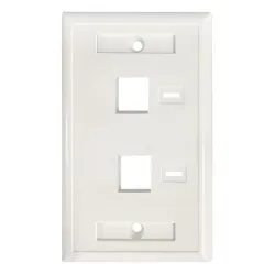 Tapa Intellinet 772396 - 2 Puertos - Blanco - 772396