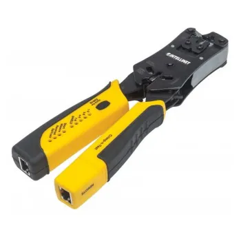 Pinza Crimpeadora Intellinet - RJ-11 - RJ-12 - RJ-45 - Amarillo - 780124
