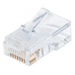 Plug Intellinet - Cat5e - RJ-45 - Transparente - 100 piezas - 790512 Plug Intellinet - Cat5e - RJ-45 - Transparente - 100 piezas - 790512