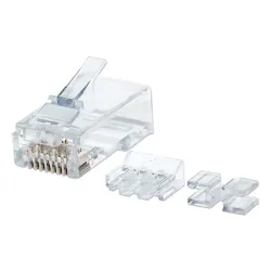 Plug Intellinet - Cat6a - RJ-45 - Transparente - 80 Piezas - 790550 Plug Intellinet - Cat6a - RJ-45 - Transparente - 80 Piezas - 790550