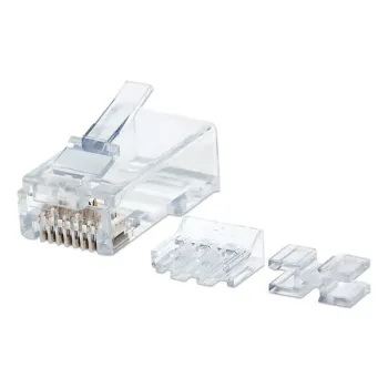 Plug Intellinet - Cat6a - RJ-45 - Transparente - 80 Piezas - 790550