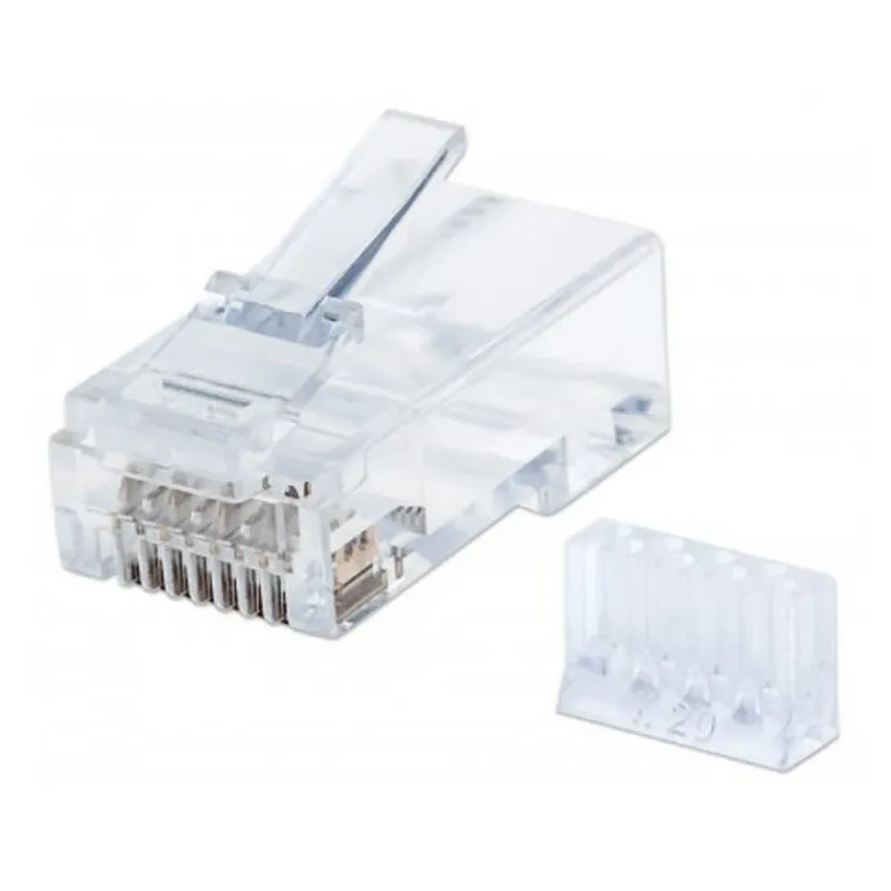 Plug Intellinet - Cat6 - RJ-45 - Transparente - 90 piezas - 790611