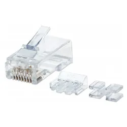 Plug Intellinet - Cat6a - RJ-45 - Transparente - 80 piezas - 790673 Plug Intellinet - Cat6a - RJ-45 - Transparente - 80 piezas - 790673