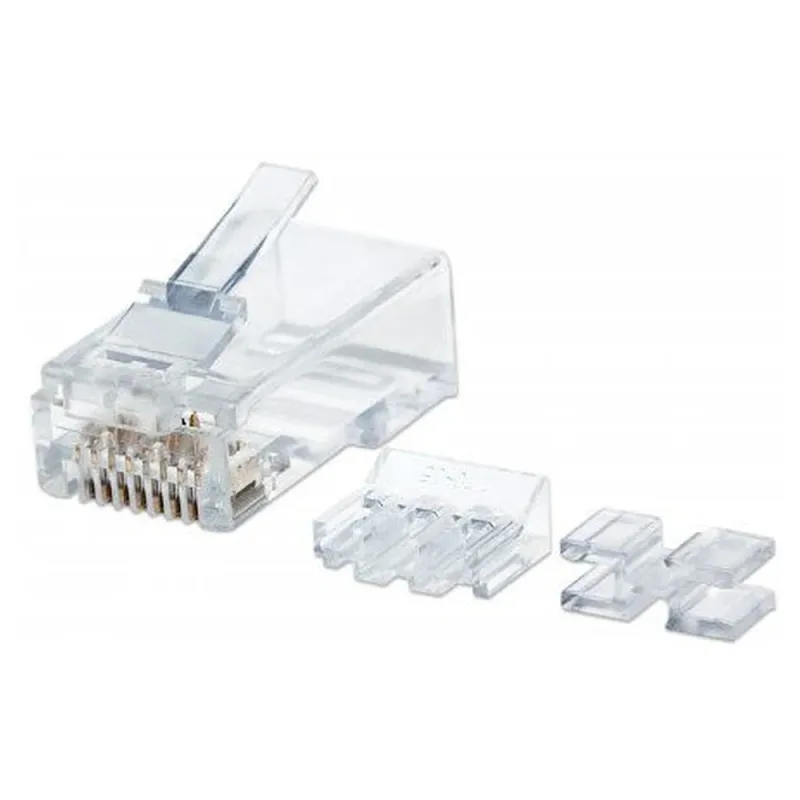 Plug Intellinet - Cat6a - RJ-45 - Transparente - 80 piezas - 790673